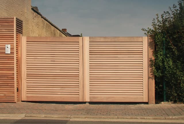 Wooden gates